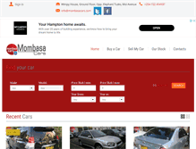 Tablet Screenshot of mombasacars.com